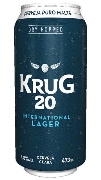 Krug 20 (International Lager Sem Glúten) Lata 473 ml