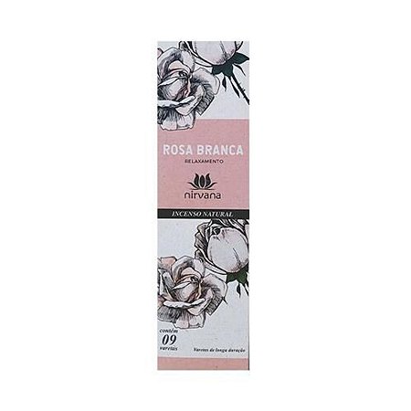 Incenso Nirvana Rosa Branca