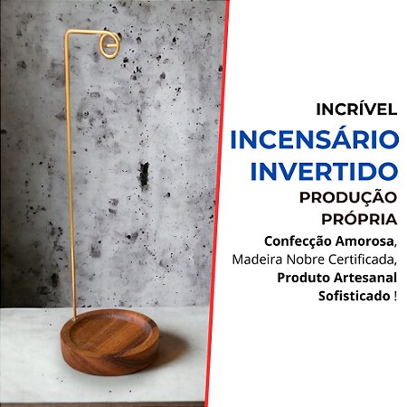 Incensário Invertido Queimador de Incenso