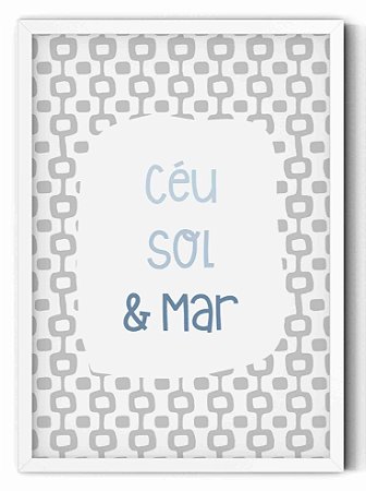 Quadro CÉU SOL E MAR