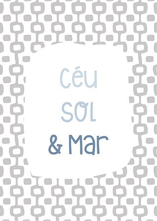 Quadro CÉU SOL E MAR