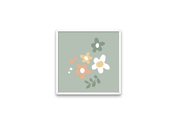 Quadro FLORES verde
