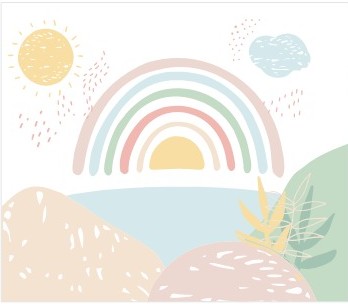 Painel de parede ARCO ÍRIS candy