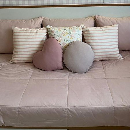 Colcha com elástico em algodão