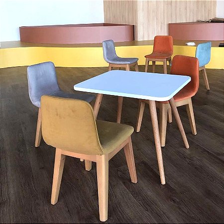 Cadeira KIDS curva estofada