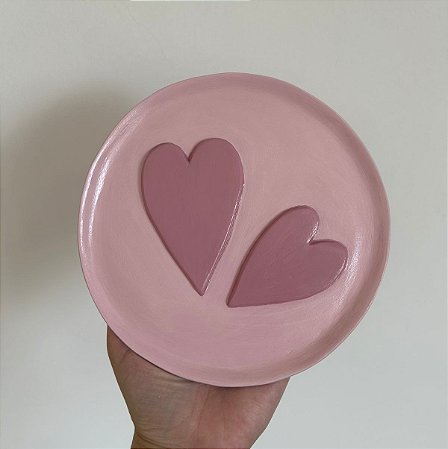Prato decorativo Coração