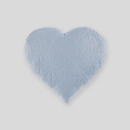 Almofada Coração matelassê azul