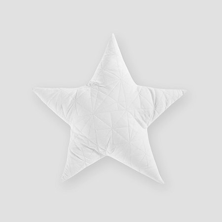 Almofada Estrela matelassê branca