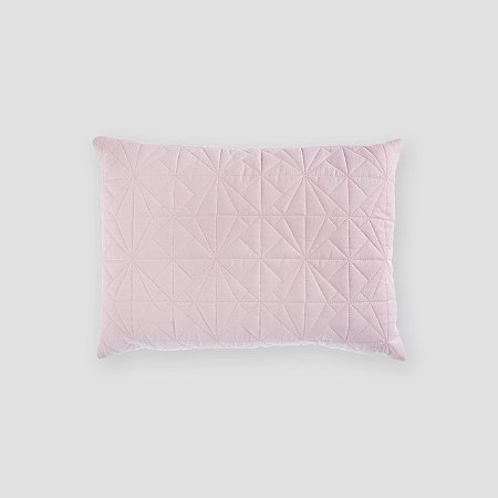 Almofada matelassê rosa bebê