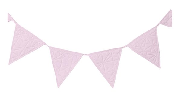 Bandeirola matelassê rosa claro