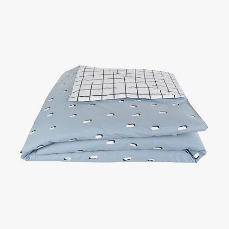 Capa de edredom (duvet) Pontinhos Azul