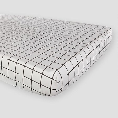 Jogo de lençol infantil GRID preto