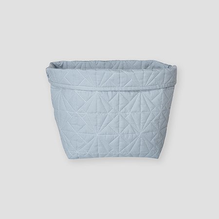Cesto tecido matelassê Azul