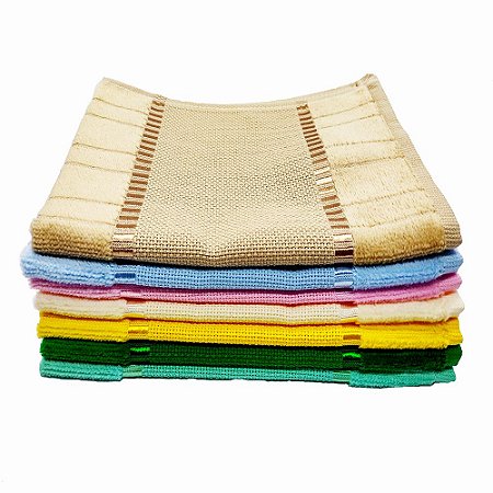 KIT COM 07 TOALHAS LAVABO BELLA DOHLER- PARA BORDAR
