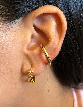 Piercing Fake Tubo Dourado