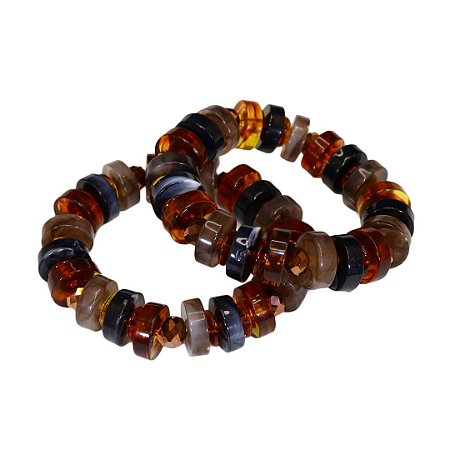 Pulseiras Discos Resina Color