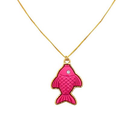 Colar Peixinho Pink