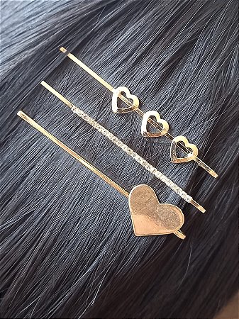 Presilhas Trio Corações