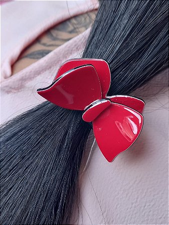 Liga Para Cabelo Laço Vermelho