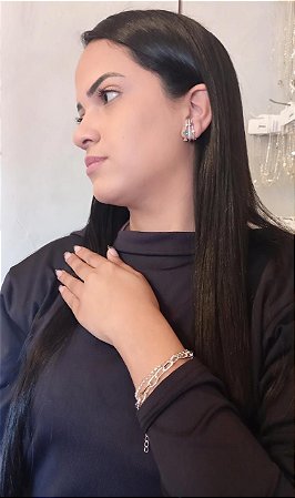 Pulseira Dupla Prata
