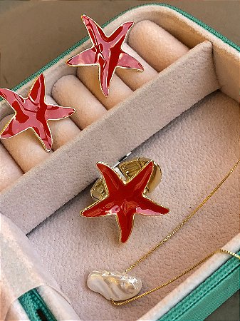 Conjunto Estrela do Mar Laranja