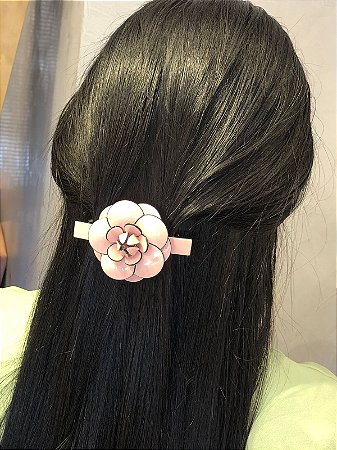 Broche Camélia Rosa