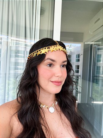 Headpiece Estrelas Dourado