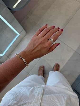 Pulseira Riviera Cravejada com Zircônias