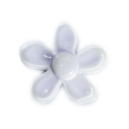 Broche Flor Lilás Resina