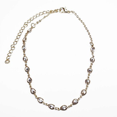 Choker Gotas Zircônias