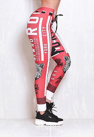 LEGGING ELASTIC RED BLOOD - ÚNICO (36-42)