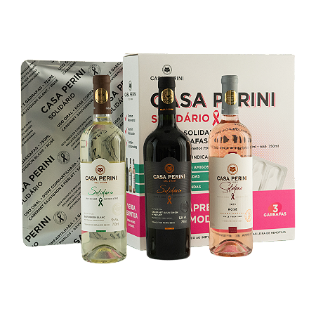 BOX VINHO SOLIDÁRIO (3X750ML) - CASA PERINI