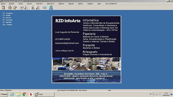 Sistema Gerencial para Automação Comercial, Emissor de NFe e NFCe, Estoque e Financeiro  - Taxa Mensal.