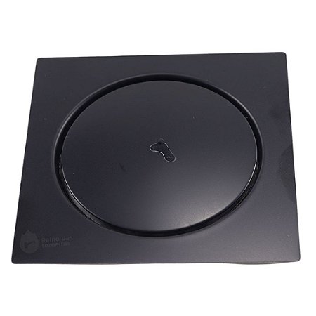 Ralo Click Inteligente Pop Up  - Preto 15x15 Quadrado