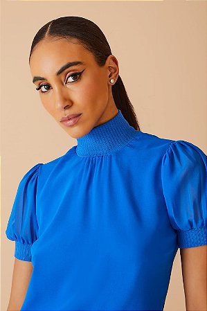 Blusa azul klein hot sale