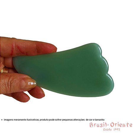 GUA SHA FORMATO GARRA EM CRISTAL TIPO JADE