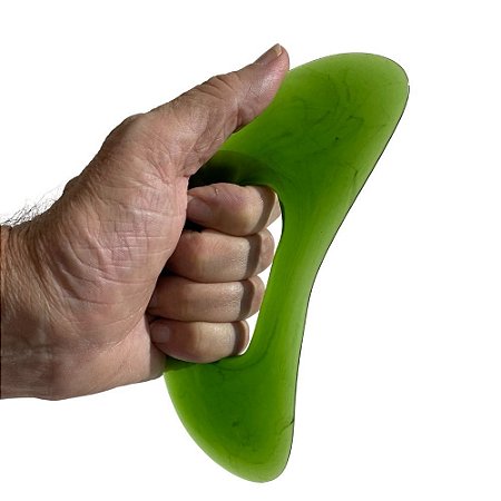 GUA SHA FORMATO BUMERANGUE EM RESINA