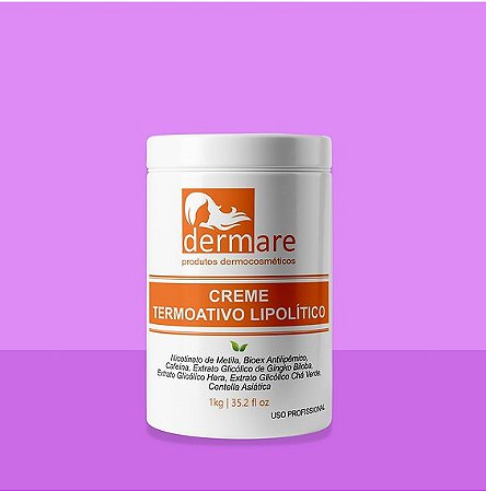 CREME CORPORAL TERMOATIVO DERMARE 500G