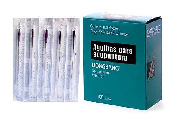 AGULHA DE ACUPUNTURA INDIVIDUAL DONGBANG CAIXA COM 100