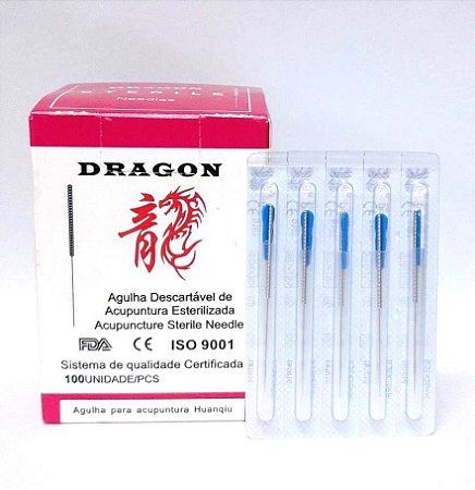 AGULHA DE ACUPUNTURA INDIVIDUAL GOLD DRAGON