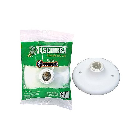 Plafonier Branco 60W Taschibra