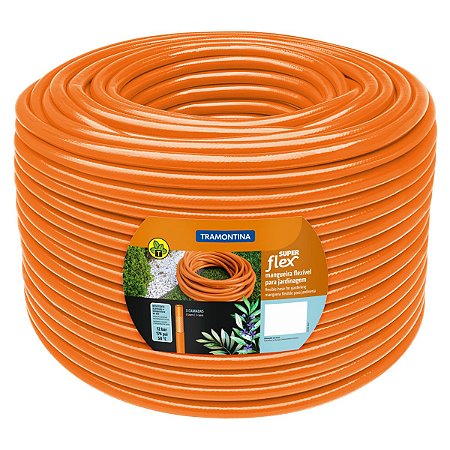 Mangueira Jardim 1/2" Mt Super Flex Laranja Tramontina