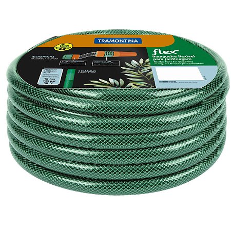 Mangueira Jardim 1/2" 20Mt Flex Verde C/ Eng. Tramontina