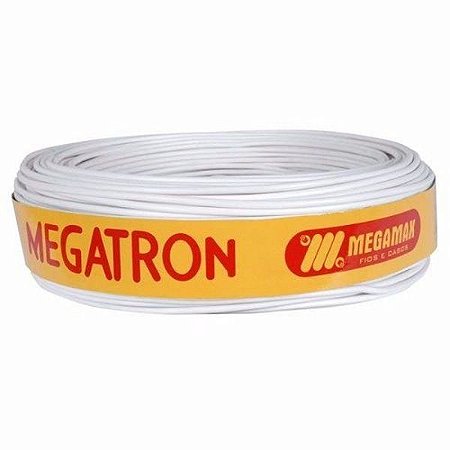 Cabo Flexível 1,5Mm Rolo 100Mt Branco Megatron