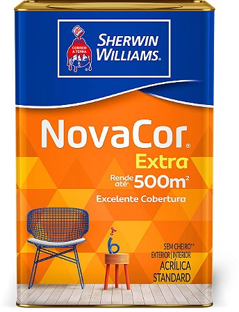 Tinta Acrílica Fosco Novacor Extra 18L Branco