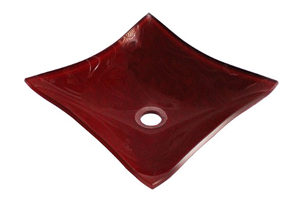 Cuba De Vidro Cq 34 Vermelho Barroco Mp Mimex