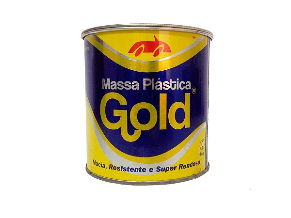 Massa Plástica Cinza Claro 400G Gold