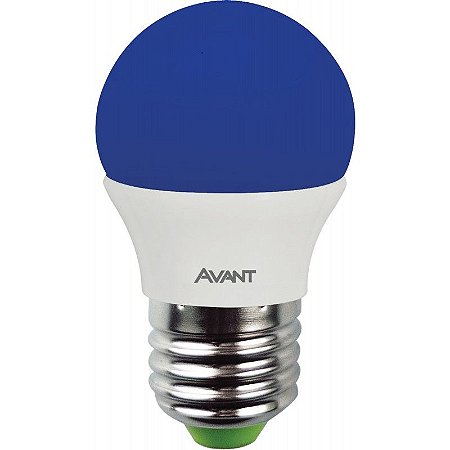 Lâmpada Led Bolinha 4W Luz Azul Bivolt Avant