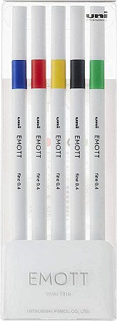 CANETA HIDROGRAFICA EMOTT VINTAGE COLORS 5PCS