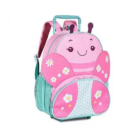 MOCHILA COM RODINHA BORBOLETA